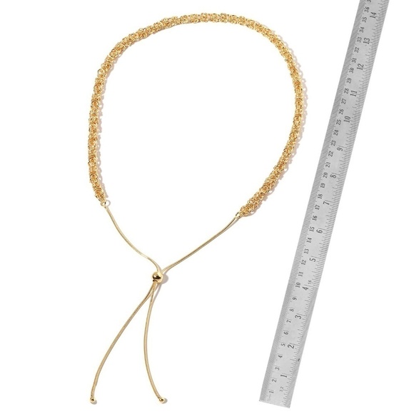 Elegant Yellow Gold Plated Borobudur Adjustable Necklace - Picture 3 of 3